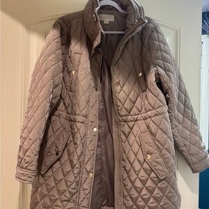 Michael Kors Quilted Brown Puffer Jacket